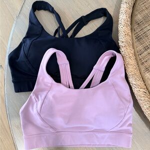 Lululemon Black and Pink Sports Bras (sold together)